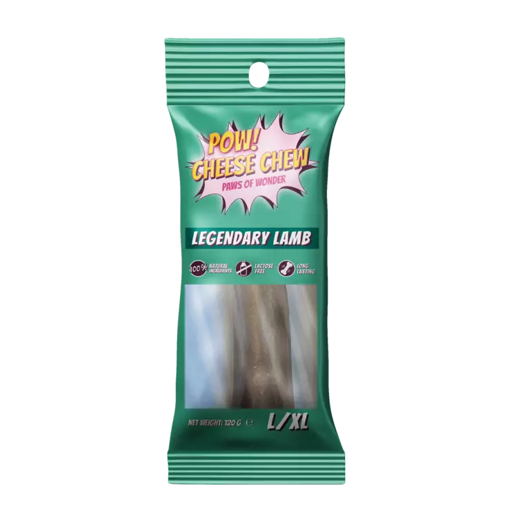 POW! Cheese Chew Legendary Lamb - Purupatukat koiralle - 38876 - 1