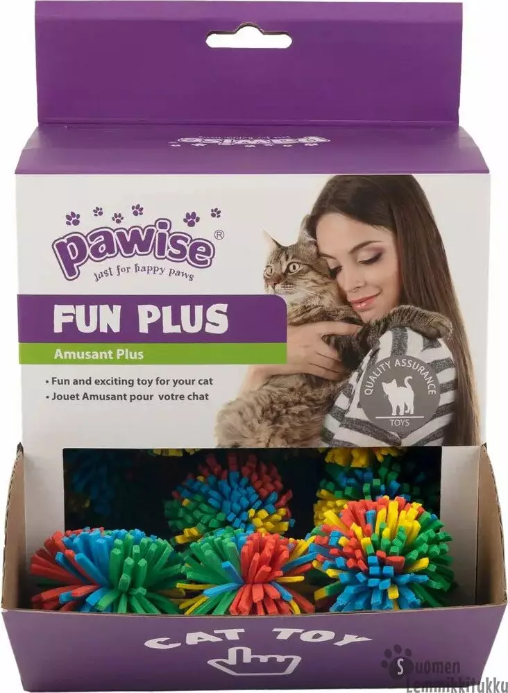 Pawise Sateenkaaripallo hapsuilla - Kissan pallot - 42576 - 1