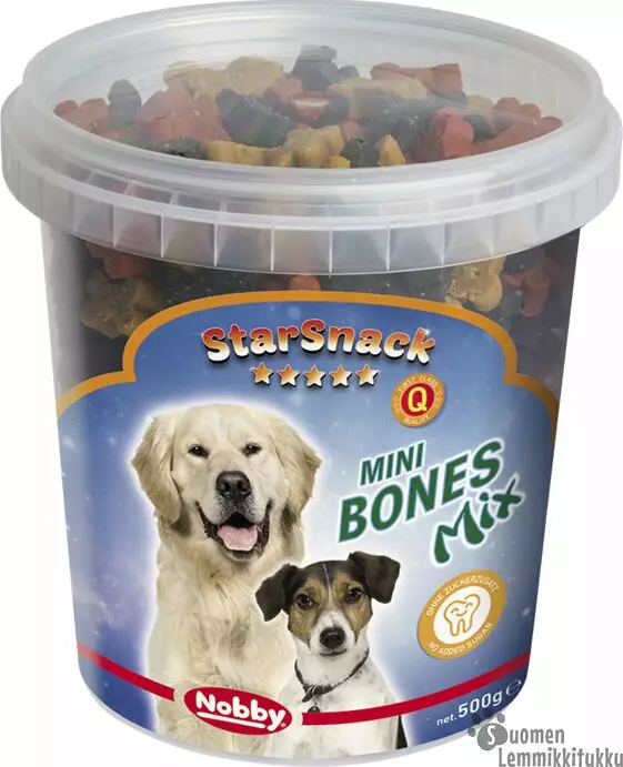 Nobby Starsnack Bones Mix 500 g - Pehmeät makupalat koiralle - 39606 - 1