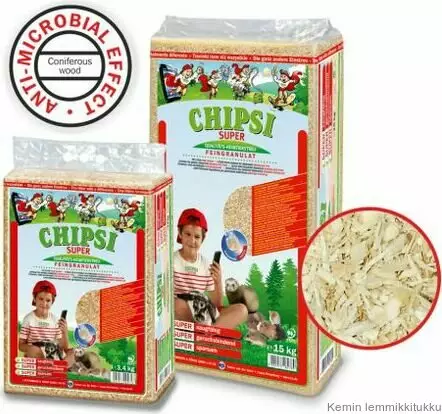 Chipsi SUPER puru jyrsijöille 3,4 kg - Kanin ja jyrsijän heinät, kuivikkeet - 37806 - 1