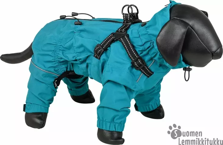 Tenkos 2 in 1 sadehaalari valjailla koiralle - Koiran haalarit - 42736 - 1