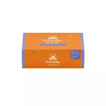 Mush Everyday Puppy vaaleanliila 9kg, Sika-kalkkuna-kana - Mush raakaruoka - 37297 - 1
