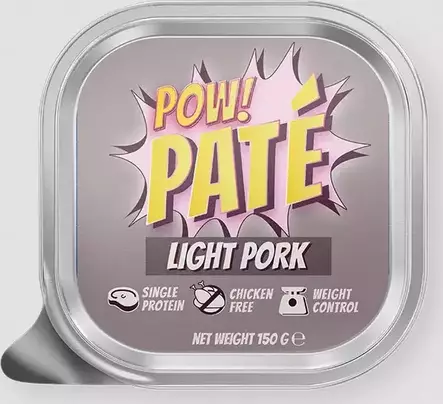 Pow! Pate Adult pork light 150g - Koiran märkäruoka - 43097 - 1
