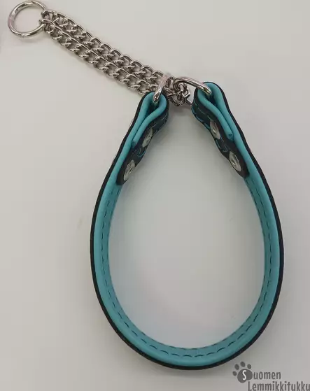 Nahkanasta puolikiristävä nahkapanta - Koiran puolikiristävät pannat - 39927 - 2