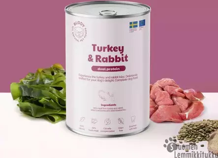 Buddy Turkey & Rabbit 400g - Koiran märkäruoka - 42337 - 1