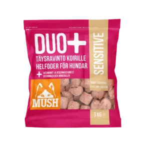 Mush DUO+ Sensitive kalkkuna-kana 3kg - Täysravinnot koiralle - 43137 - 1