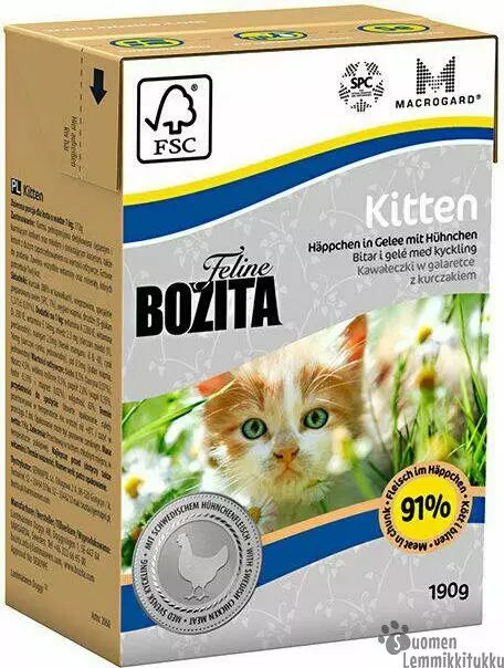 Bozita Feline Kitten 190g - Kissan märkäruoka - 40477 - 1