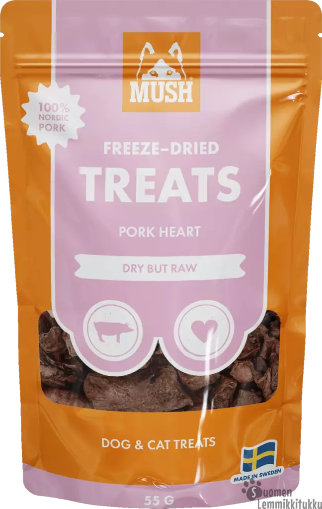 Mush Freeze dried treats sian sydän 50g - Pehmeät makupalat koiralle - 42547 - 1