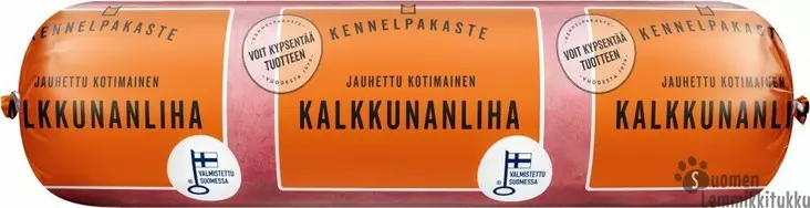 Jauhettu Kalkkuna pötkö, luuton, ennakkotilaus 14x800g - Kennelpakaste raakaruoka - 42687 - 1