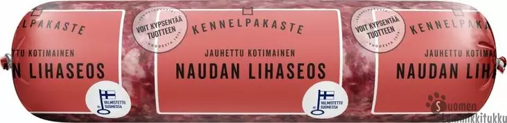 Jauhettu Naudan lihaseos 500g pötkö, luuton - Koiran raakaruoka - 41817 - 1
