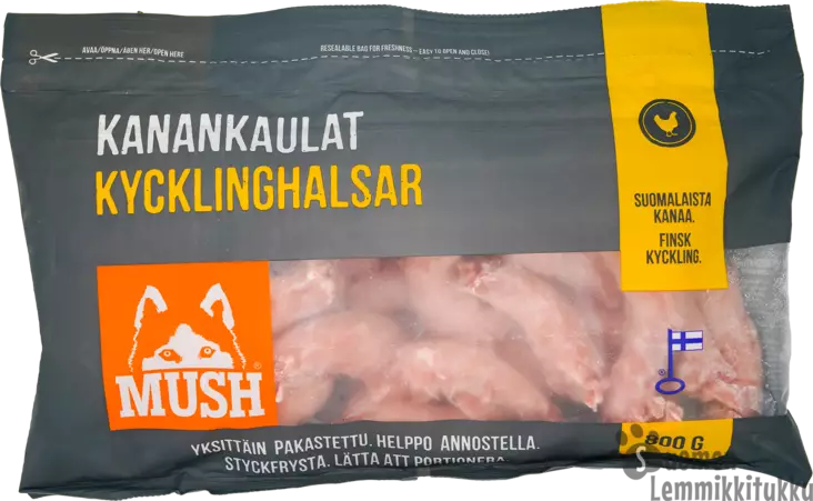 Kanan kaulat 6x800g, ennakkotilaus - Mush raakaruoka - 37317 - 1