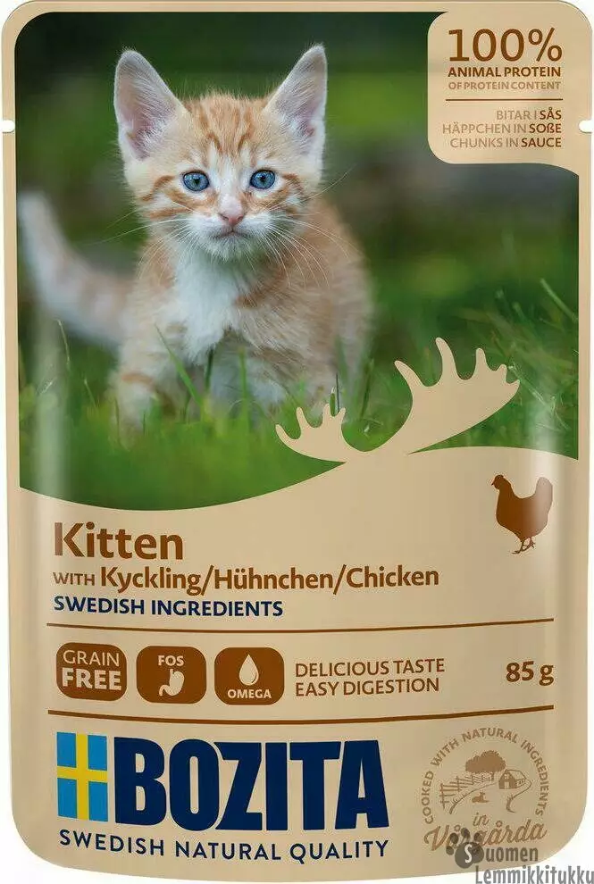 Bozita Kitten Kanaa kastikkeessa 85g - Kissan märkäruoka - 40827 - 1