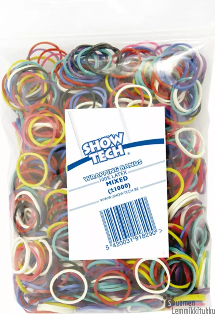 Show Tech Latexlenkit 1000kpl värimix - Koiran trimmaustarvikkeet - 41347 - 1