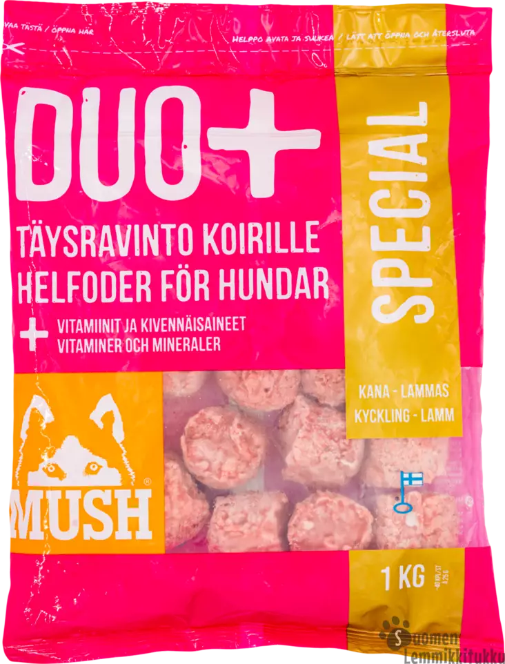 MUSH DUO+ Special Kana-lammas 6x 1kg, ennakkotilaus - Mush raakaruoka - 41587 - 1