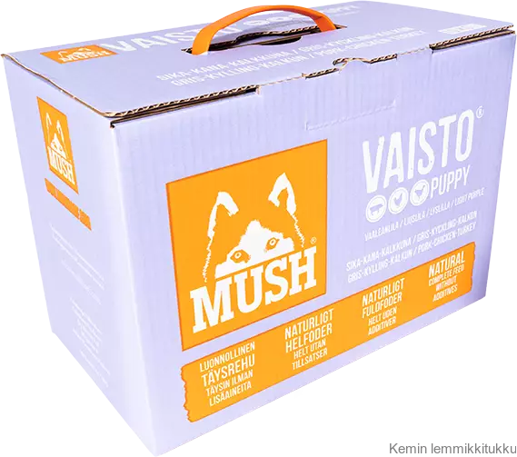 Mush Vaisto Puppy vaaleanliila 10kg, Sika-kalkkuna-kana - Mush raakaruoka - 37297 - 1
