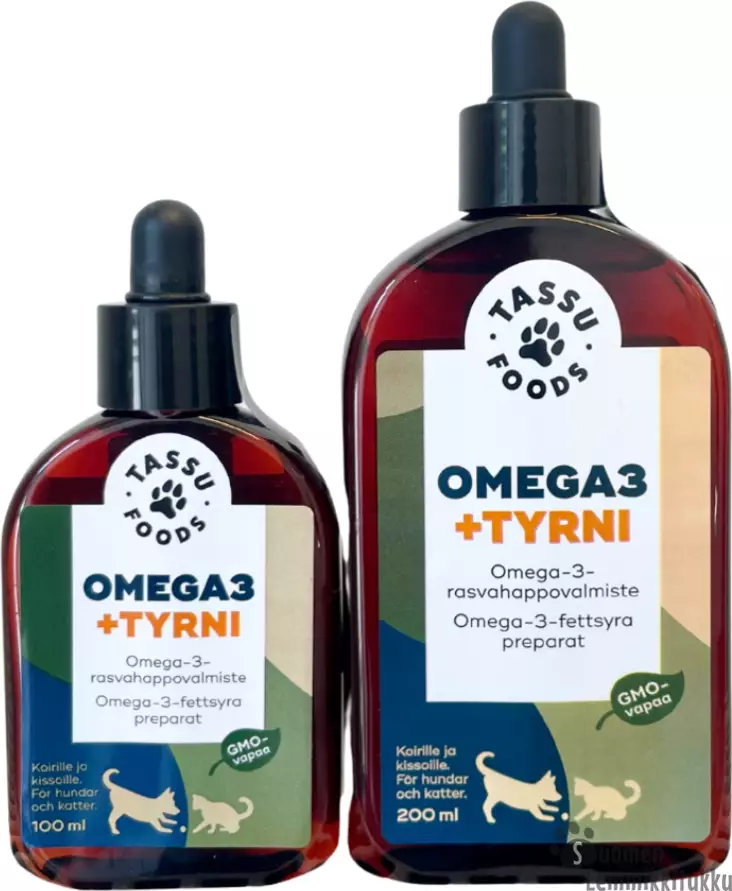 Tassufoods Omega 3 + tyrni 100ml - Koiran lisäravinteet ja öljyt - 42767 - 1
