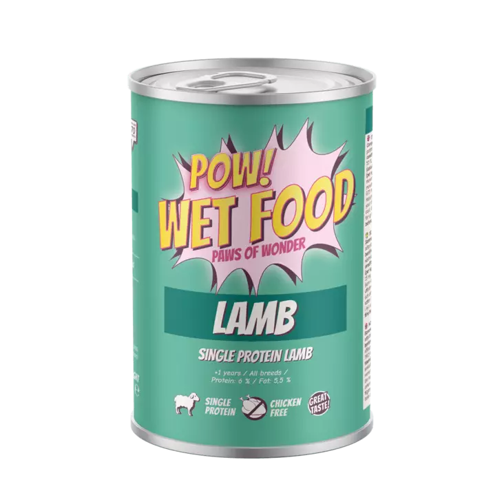 POW! Adult Lamb säilyke 400g - Koiran märkäruoka - 43017 - 1