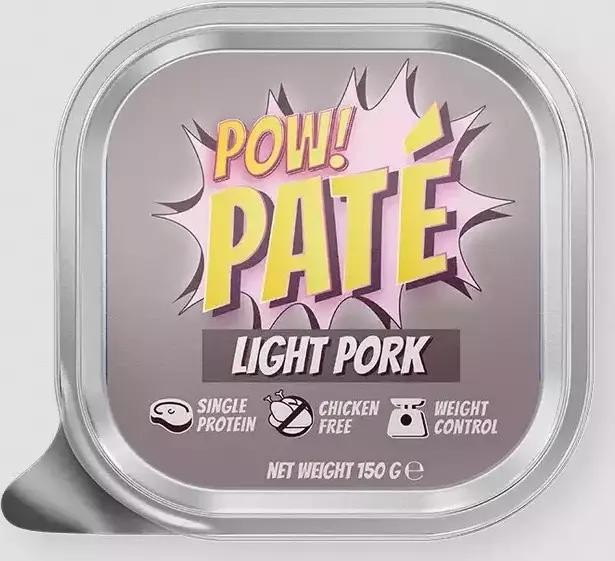 Pow! Pate Adult pork light 150g - Koiran märkäruoka - 43097 - 1