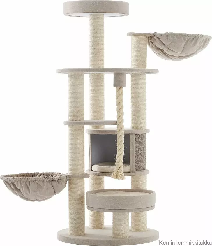 Raapimapuu Fida, beige-pellava - Kissan raapimapuut - 37277 - 1