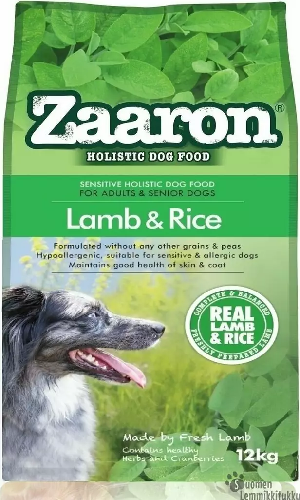 Sensitive Holistic ALS Lamb & Rice AITO lammas-riisi koiran täysravinto 12 kg - Kuivaruoka normaaliaktiiviselle koiralle - 39987 - 1