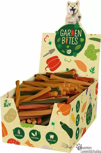 Garden Bites, Dental Twisters Koko S, jättipakkaus 270 tikkua, n.9 kk annos - Koiran hampaidenhoito - 39208 - 1