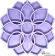 Sodapup Mandala ruokinta-alusta Softie imukupeilla –violetti - Koiran ruokakupit - 42408 - 1