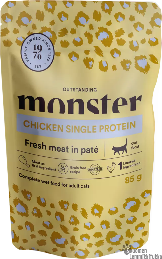 Monster Cat single Chicken 85g - Kissan märkäruoka - 40188 - 1