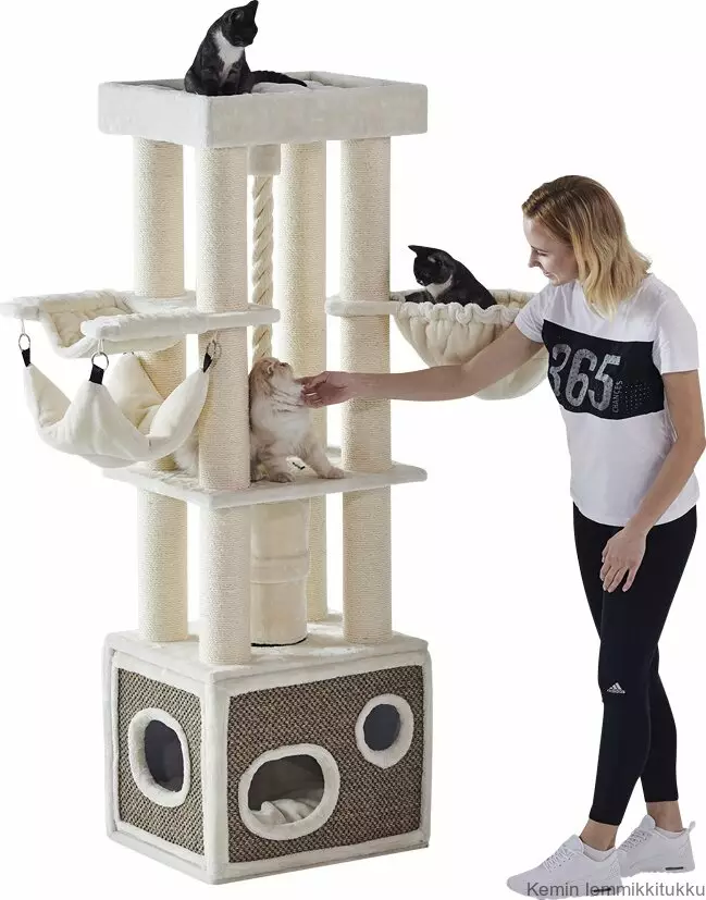 Erittäin tukeva raapima- ja kiipeilypuu Lilian - Kissan raapimapuut - 37198 - 1