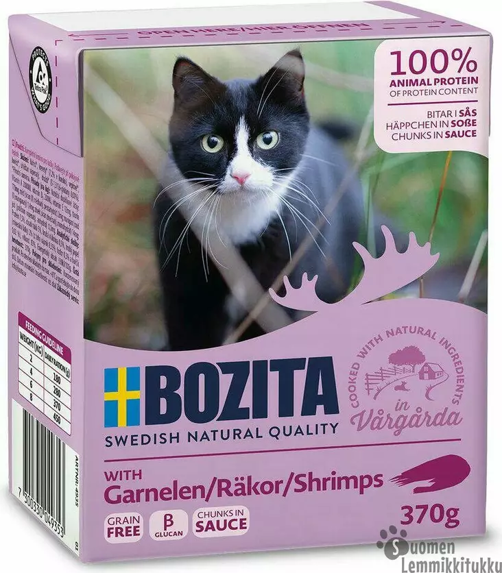 Bozita katkarapua kastikkeessa 370g - Kissan märkäruoka - 39018 - 1