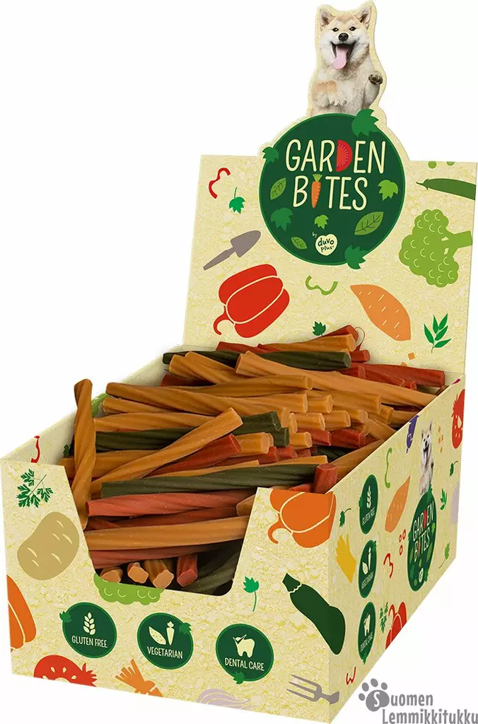 Garden Bites, Dental Twisters Koko S, jättipakkaus 270 tikkua, n.9 kk annos - Koiran hampaidenhoito - 39208 - 1