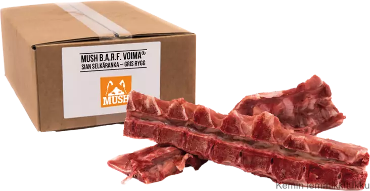Mush B.A.R.F. Voima® Sian selkäranka 2,5 kg, ennakkotilaustuote - Mush raakaruoka - 37308 - 1