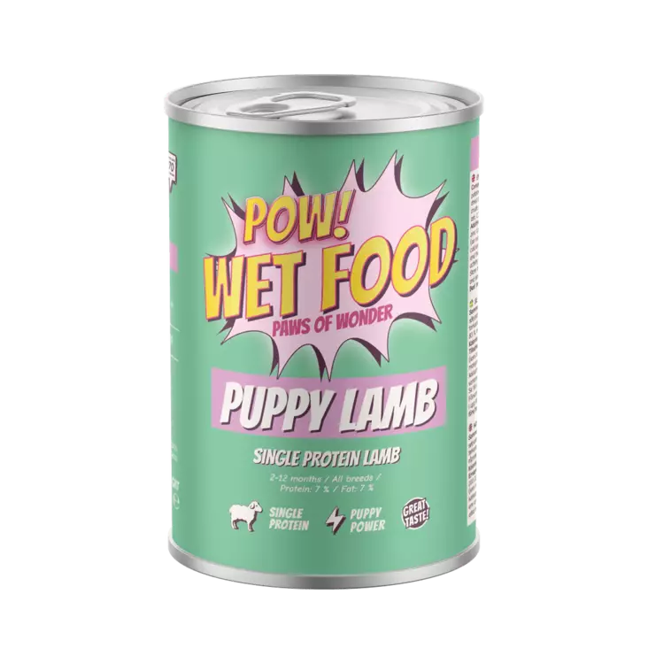 POW! Puppy Lamb säilyke 400g - Koiran märkäruoka - 43018 - 1
