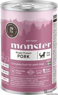 Monster Single Protein Possu 400g - Koiran märkäruoka - 42608 - 1