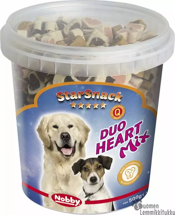 Nobby Starsnack Duo Heart Mix 500g - Pehmeät makupalat koiralle - 39608 - 1