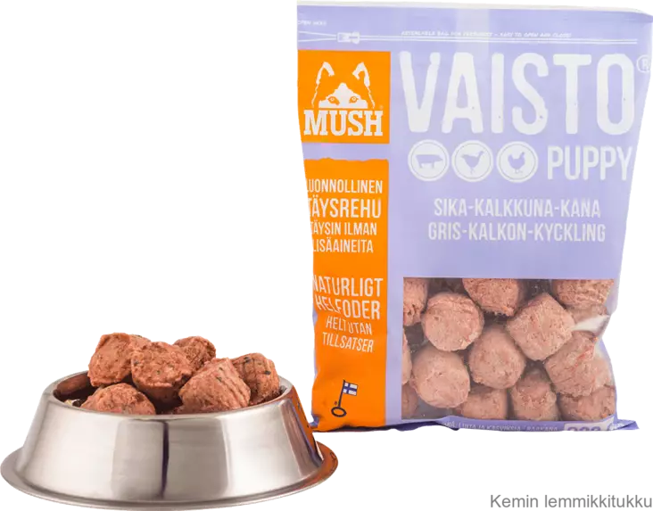 Vaisto Puppy vaaleanliila sika-kalkkuna-kana 800g - Koiran raakaruoka - 37348 - 1