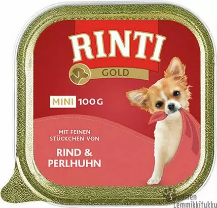 Gold Mini Nauta & Helmikana 100g täysravinto - Koiran märkäruoka - 38259 - 1