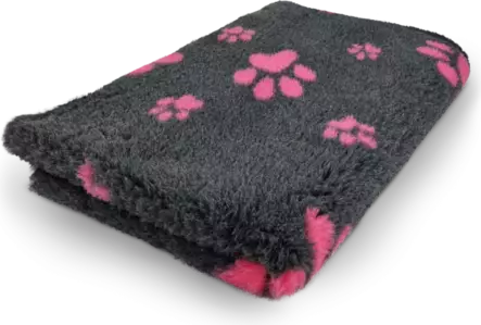 Vetbed antrasiitti pinkeillä tassuilla - Koiran makuualustat ja viltit - 42429 - 2