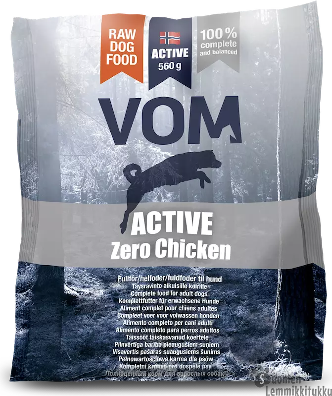 Vom Active Zero Chicken 560gr - Koiran raakaruoka - 42279 - 1