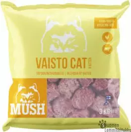 Cat, keltainen kana-nauta 3x3kg ennakkotilaustuote - Mush raakaruoka - 41739 - 1