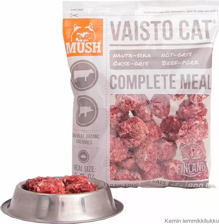 Mush Vaisto Cat valkoinen 800g - Kissan raakaruoka - 37309 - 1