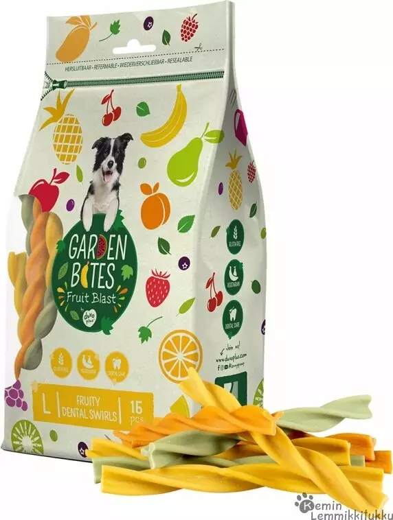 Garden Bites, Dental Fruity swirls Koko L - Koiran hampaidenhoito - 39419 - 1