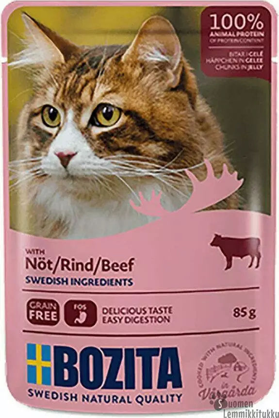 Bozita Nautaa hyytelössä 85g - Kissan märkäruoka - 40269 - 1