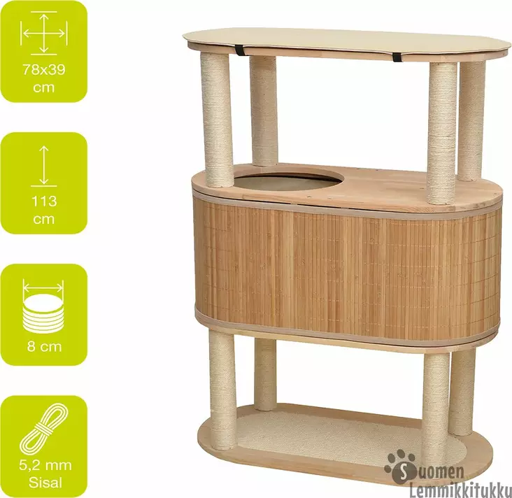 Raapimapuu bambu Tori 113 - Kissan raapimapuut - 41019 - 1