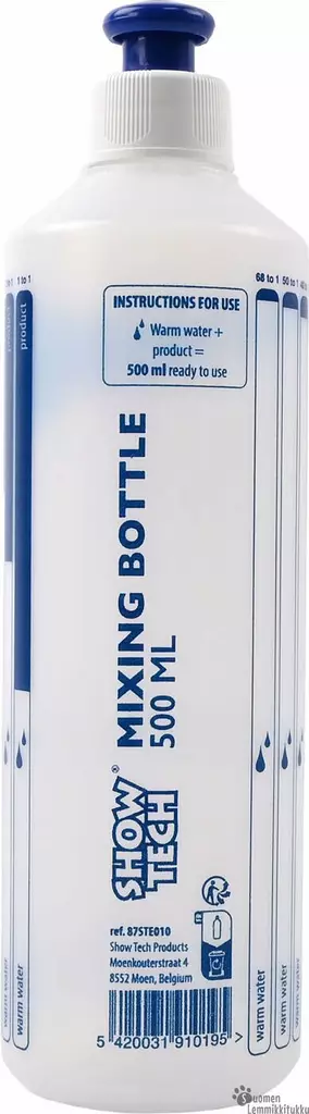 Show Tech Mitta- ja sekoituspullo, 500ml - Koiran trimmaustarvikkeet - 41959 - 1