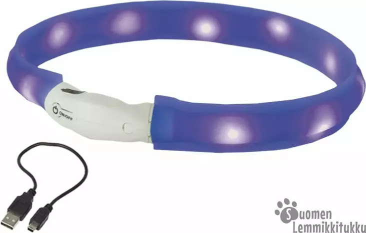 Starlight Leveä Valopanta Visible silikoni, sininen - Koiran huomiotuotteet ja pelastusliivit - 40069 - 1